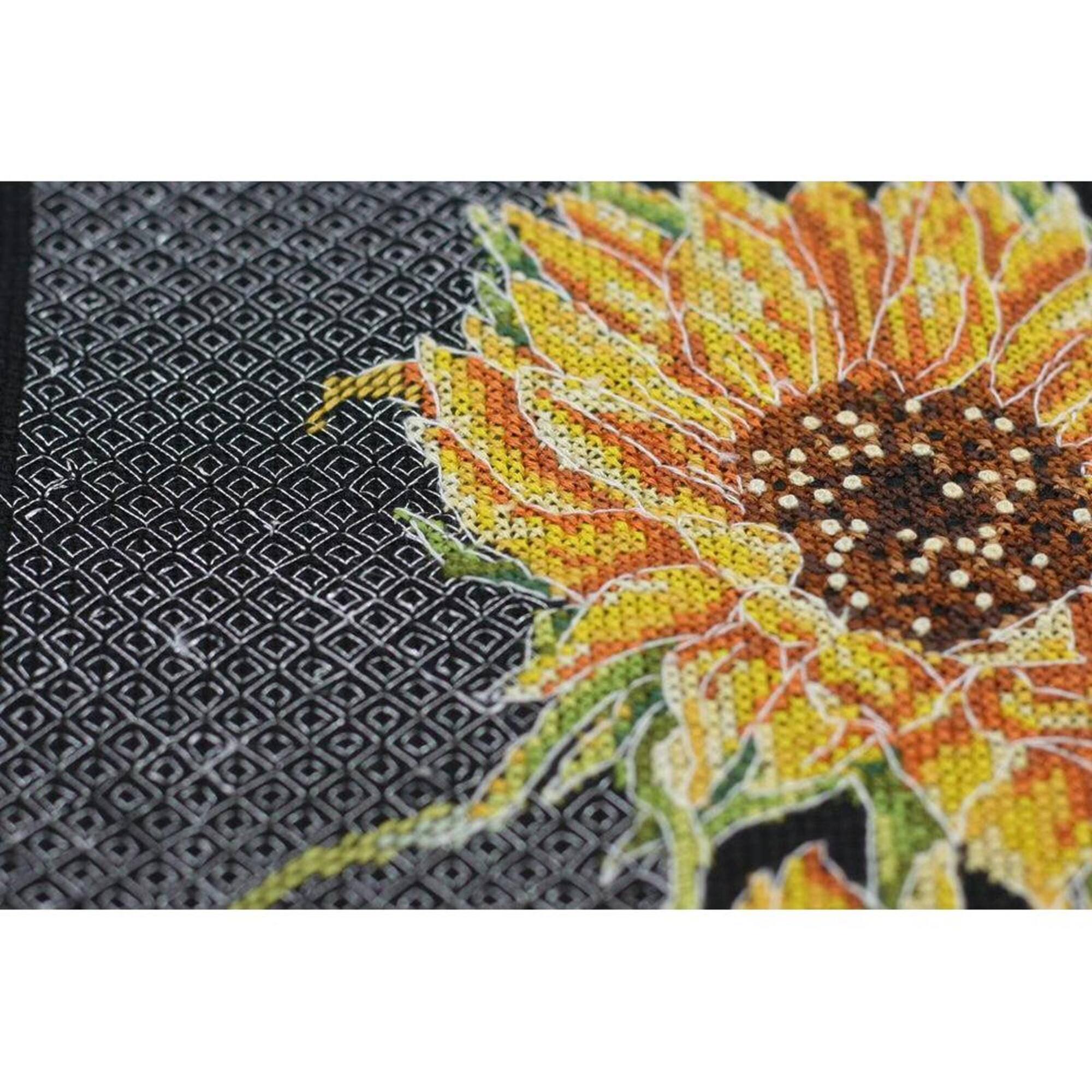 Abris Art Bright Sunflowers Counted Cross Stitch Kit